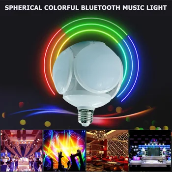 RGB LED Football Smart Bulb Bluetooth Music Foldable Magic Lamp Ceiling Light LED Light Music Player Audio with Remote Control
RGB LED Football Smart Bulb Bluetooth Music Foldable Magic Lamp Ceiling Light LED Light Music Player Audio with Remote Control