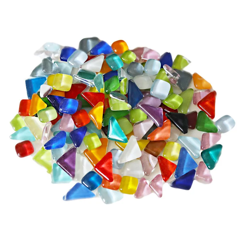 200g Irregular crystal glass mosaic tiles Mixed Color Mini Micro Glass stone Mosaic Making Puzzle for diy crafts materials
200g Irregular crystal glass mosaic tiles Mixed Color Mini Micro Glass stone Mosaic Making Puzzle for diy crafts materials