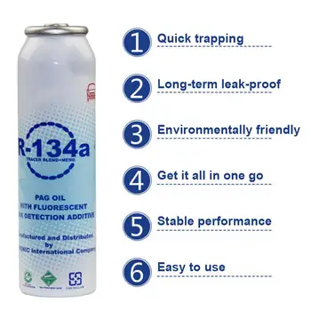 Professional Fix Air Conditioner Plugging Agent Car Fluorescent Leak Detection 134A Refrigerant Oil Leak Repair Agent
Professional Fix Air Conditioner Plugging Agent Car Fluorescent Leak Detection 134A Refrigerant Oil Leak Repair Agent