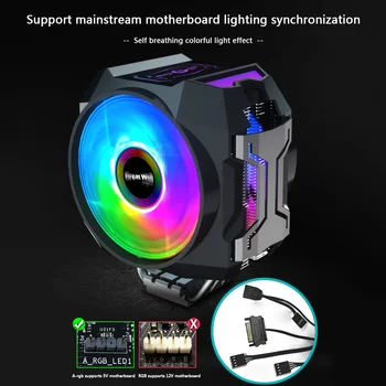 Graphics Card Water Cooler Radiator G600 Desktop CPU Dual Fan 4Pin PWM SATA ARGB Light 6 Heat Pipes Cooling Radiator
Graphics Card Water Cooler Radiator G600 Desktop CPU Dual Fan 4Pin PWM SATA ARGB Light 6 Heat Pipes Cooling Radiator