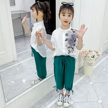 Summer Girls Clothing Sets Baby Girl Flowers Shirt Tops & Casual Pants 2 Pcs Clothes Outfits Children Tracksuit 6 8 10 12 Years
Summer Girls Clothing Sets Baby Girl Flowers Shirt Tops & Casual Pants 2 Pcs Clothes Outfits Children Tracksuit 6 8 10 12 Years