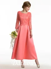 A-Line 3/4 Length Sleeve Ankle-Length Scoop Neck Lace Satin Latest Bridesmaid Dress 2022
A-Line 3/4 Length Sleeve Ankle-Length Scoop Neck Lace Satin Latest Bridesmaid Dress 2022
