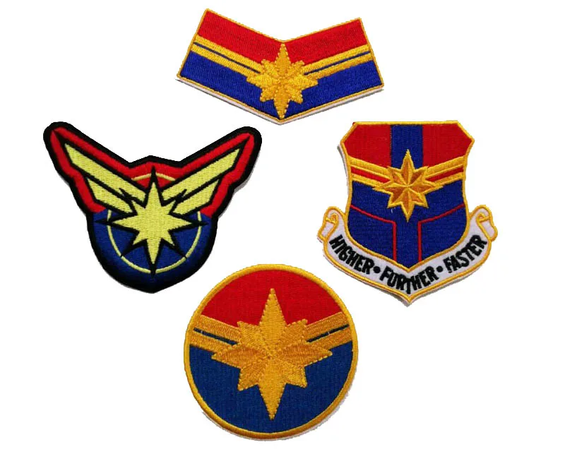 Captain Marvel iron on patches movie TV cloth badge embroidery Clothing accessories hero The Avengers
Captain Marvel iron on patches movie TV cloth badge embroidery Clothing accessories hero The Avengers