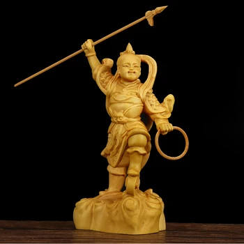 Wood sculpture handicraft Boxwood carving Home accessories Character decoration Nezha Nalakuvara Taoist gifts
Wood sculpture handicraft Boxwood carving Home accessories Character decoration Nezha Nalakuvara Taoist gifts
