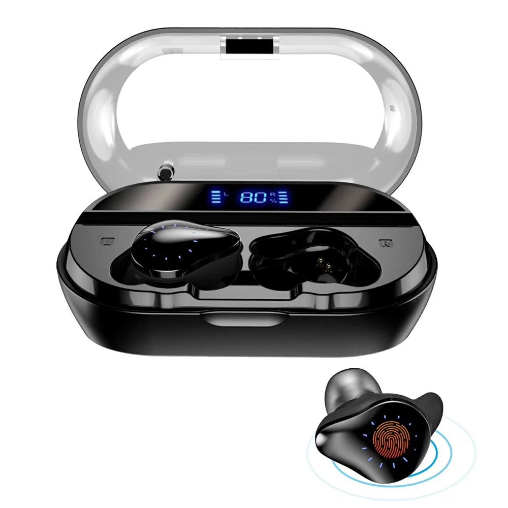 Samload Bluetooth 5.0 In Ear Earbuds True Wireless Stereo Headphone IPX7 Earphone with Digital Display Charging Case Power bank
Samload Bluetooth 5.0 In Ear Earbuds True Wireless Stereo Headphone IPX7 Earphone with Digital Display Charging Case Power bank
