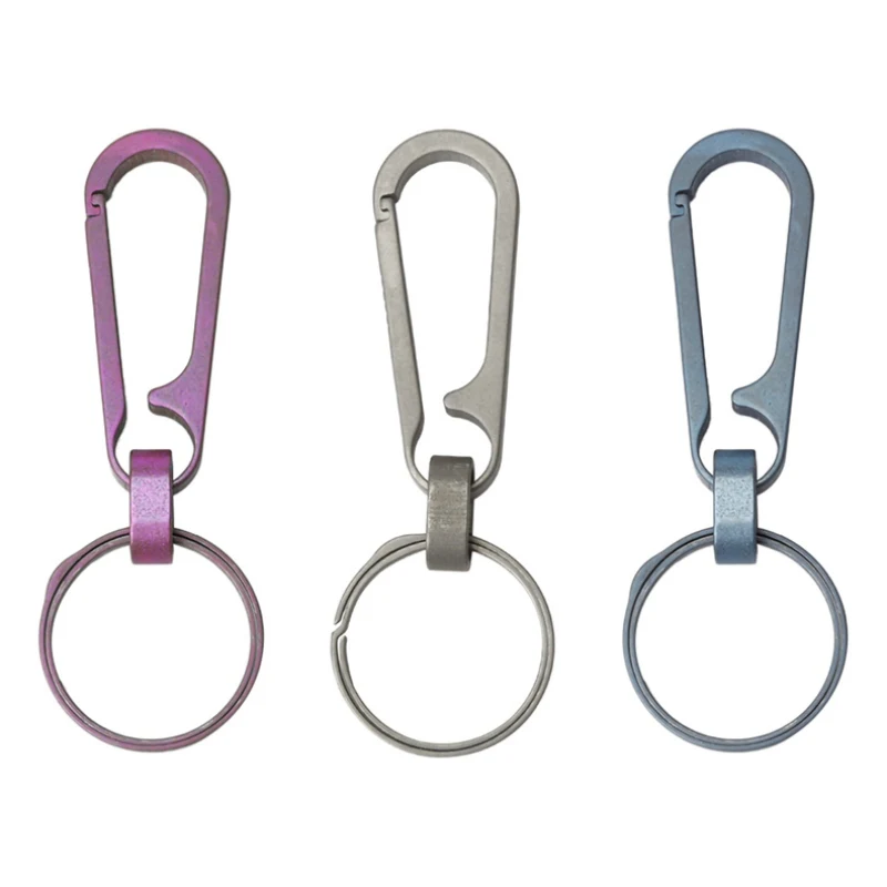 New Titanium Alloy Key Ring Hung Buckle Outdoor EDC Tool Keychain Pocket Carabiner Buckle Keyring Holder Snap Hook Hanger
New Titanium Alloy Key Ring Hung Buckle Outdoor EDC Tool Keychain Pocket Carabiner Buckle Keyring Holder Snap Hook Hanger