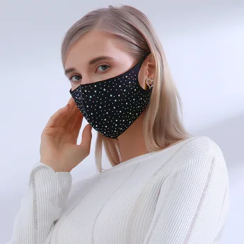 Kpop New Arrival Fashion Personality Face Mask Colourful Diamond Glitter Cotton Mask Washable Reusable Dustproof Filter Masque
Kpop New Arrival Fashion Personality Face Mask Colourful Diamond Glitter Cotton Mask Washable Reusable Dustproof Filter Masque