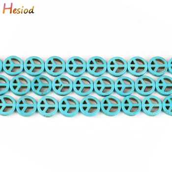 Hesiod 15MM New Listing Synthetic Green Peace Sign 15'' loose spacer beads for DIY Fashion Jewelry Making 
Hesiod 15MM New Listing Synthetic Green Peace Sign 15'' loose spacer beads for DIY Fashion Jewelry Making