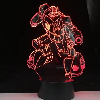 Transformers Robot Colorful New 3D Led Night light 7 Colors Auto Changing 3D Illusion lamp kids/baby Bedroom Bedside Table Lamp
Transformers Robot Colorful New 3D Led Night light 7 Colors Auto Changing 3D Illusion lamp kids/baby Bedroom Bedside Table Lamp