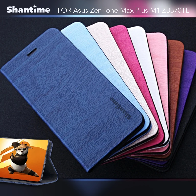 For Asus ZenFone Max Plus M1 ZB570TL Book Case Tpu Silicone Back Cover Business Leather Phone | Мобильные телефоны и