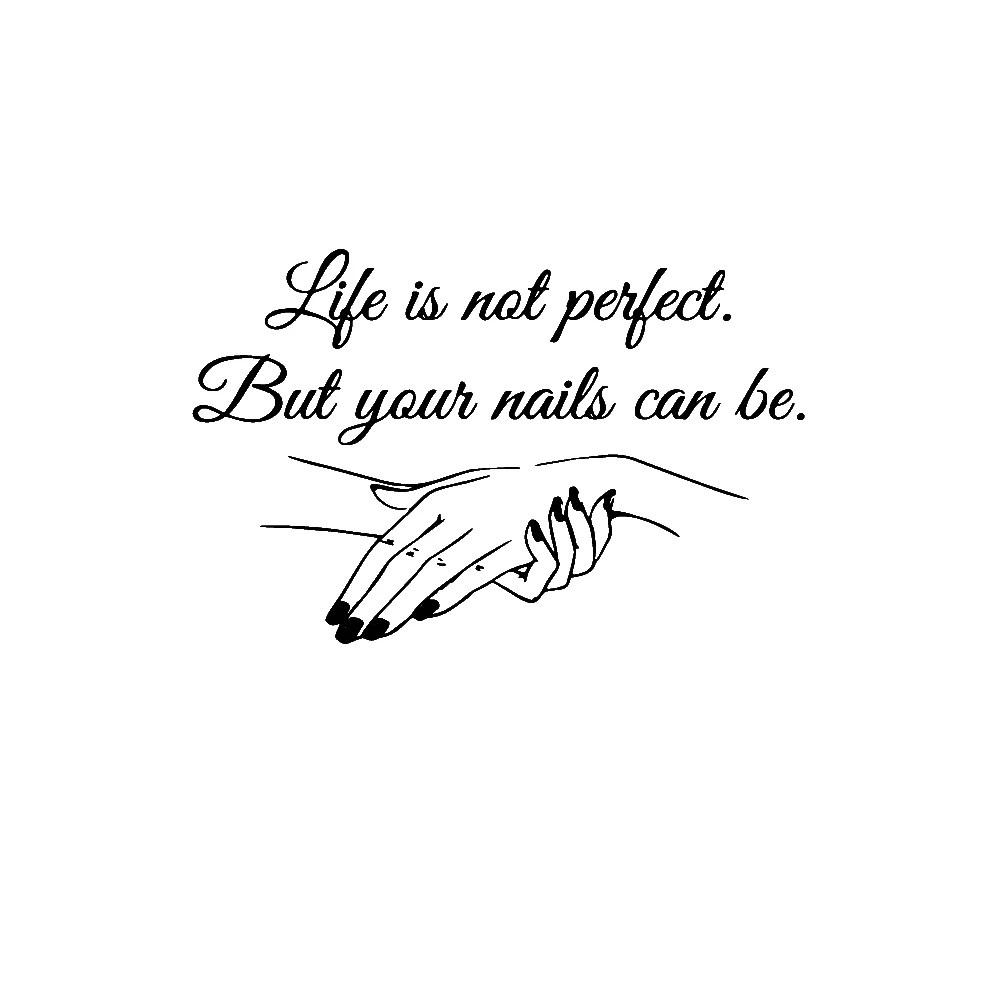Exquisite-Vinyl-Decal-Nail-Salon-Quotes-Wall-Sticker-Art-Mural-Beauty-Salon-Decoration-decals-for-women 副本