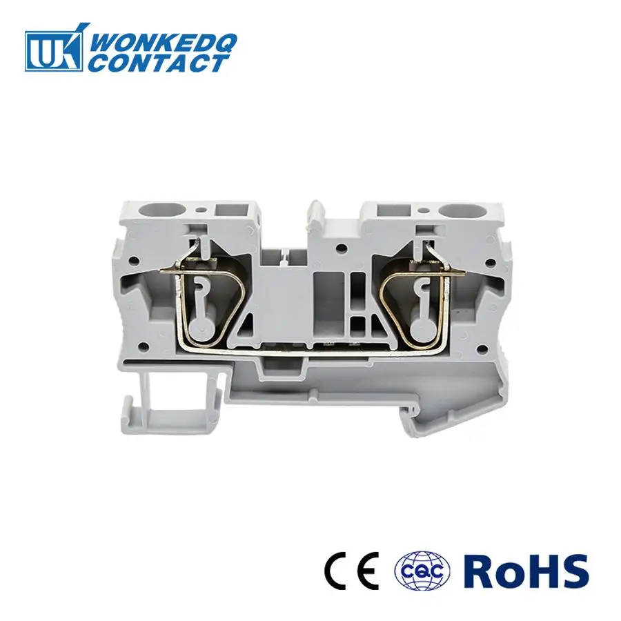 Din Rail Terminal Blocks 10Pcs ST-6 Connectors Electrical Wiring Return Pull Type Spring Cage Connection Terminal Blocks
Din Rail Terminal Blocks 10Pcs ST-6 Connectors Electrical Wiring Return Pull Type Spring Cage Connection Terminal Blocks