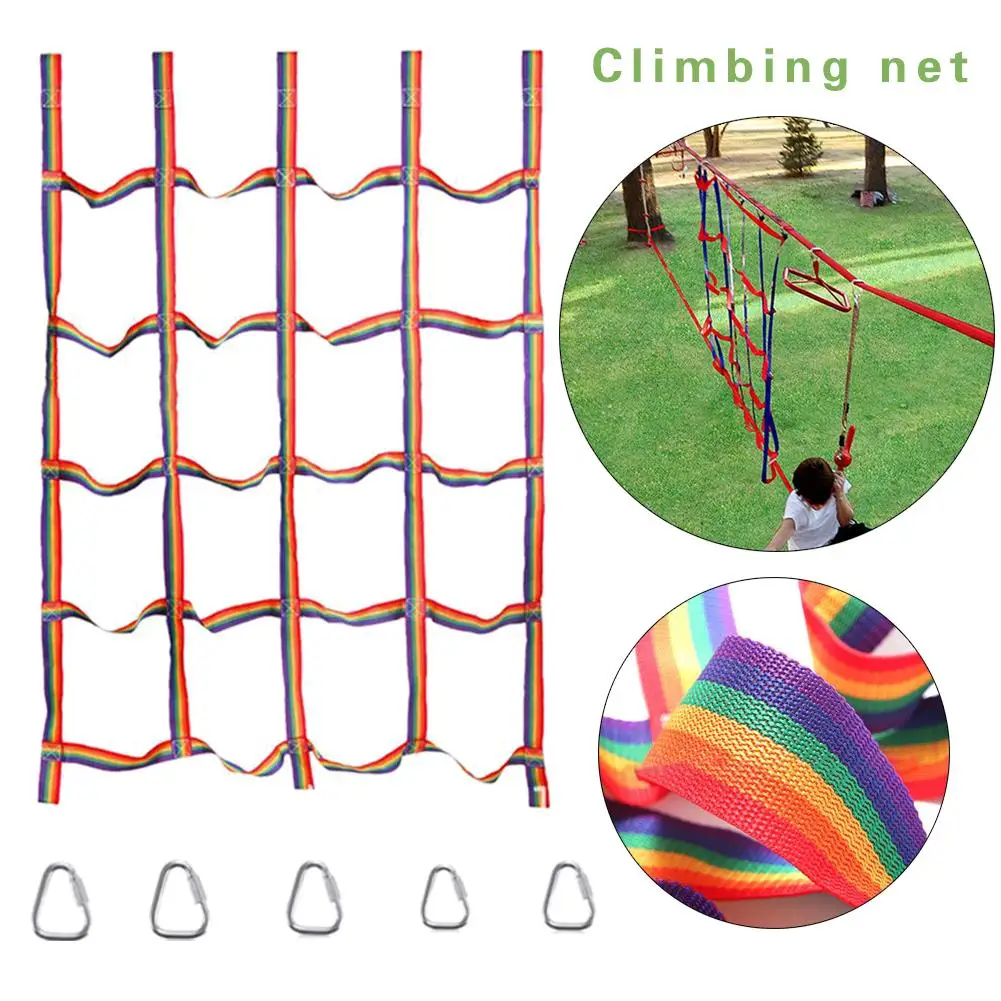 Outdoor Climbing Net Rainbow Network Physical Training Climbing Net Athletics For Children For Daily Sports Entertainment
Outdoor Climbing Net Rainbow Network Physical Training Climbing Net Athletics For Children For Daily Sports Entertainment