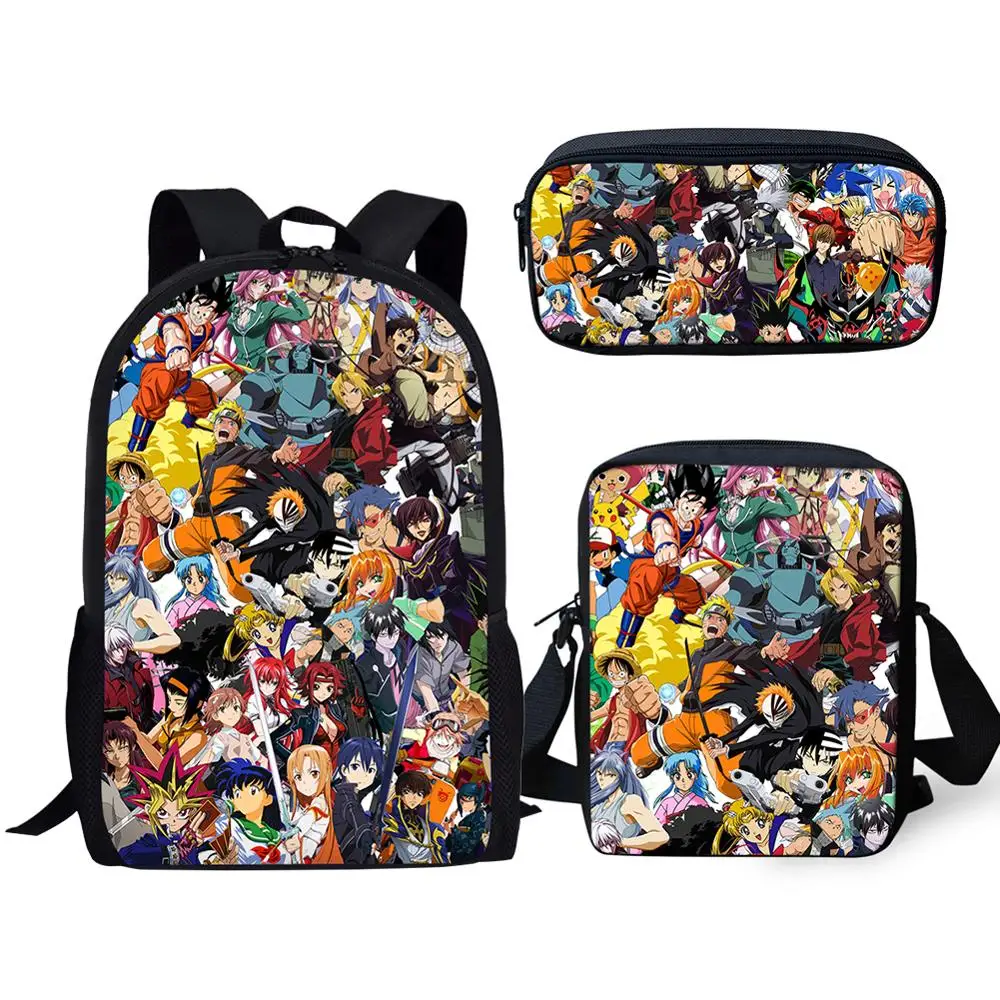 HaoYun School Bag 3PCS Set Kinds Of Hot Anime Design Teenagers Satchel Backpack Classical Anime Pattern Children's Bookbag Set
HaoYun School Bag 3PCS Set Kinds Of Hot Anime Design Teenagers Satchel Backpack Classical Anime Pattern Children's Bookbag Set