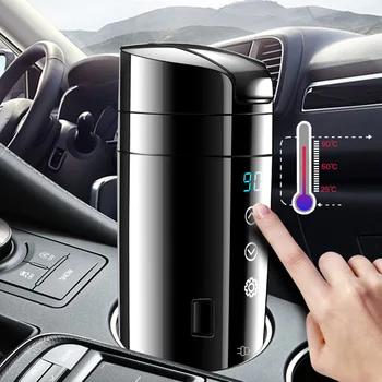 12V 24V Home Car Electric Cup Insulation Mug Intelligent Boiling Coffee Leakproof Water Heating Digital Display Universal Kettle
12V 24V Home Car Electric Cup Insulation Mug Intelligent Boiling Coffee Leakproof Water Heating Digital Display Universal Kettle