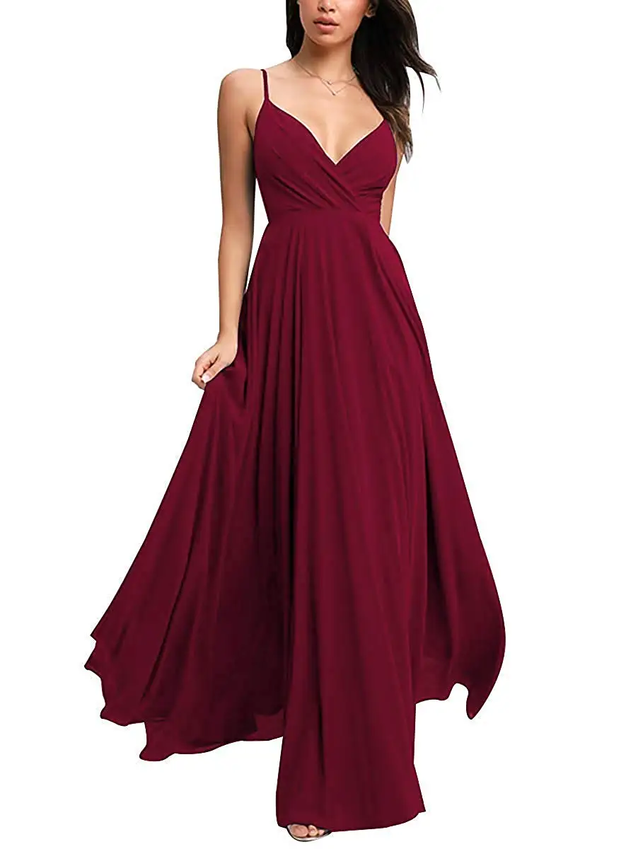 V Neck Chiffon Evening Dresses Long Spaghetti Wedding Party Formal Dress 2020 vestidos de fiesta
V Neck Chiffon Evening Dresses Long Spaghetti Wedding Party Formal Dress 2020 vestidos de fiesta