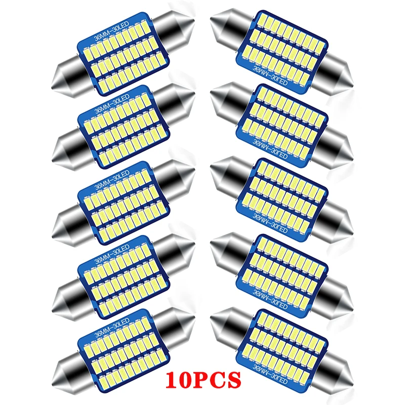 10pc 31mm 36mm 39mm 42mm LED Bulb T10 C5W C10W Super Bright 3014 SMD Canbus Error Free Auto Interior Doom Lamp Car Styling Light
10pc 31mm 36mm 39mm 42mm LED Bulb T10 C5W C10W Super Bright 3014 SMD Canbus Error Free Auto Interior Doom Lamp Car Styling Light