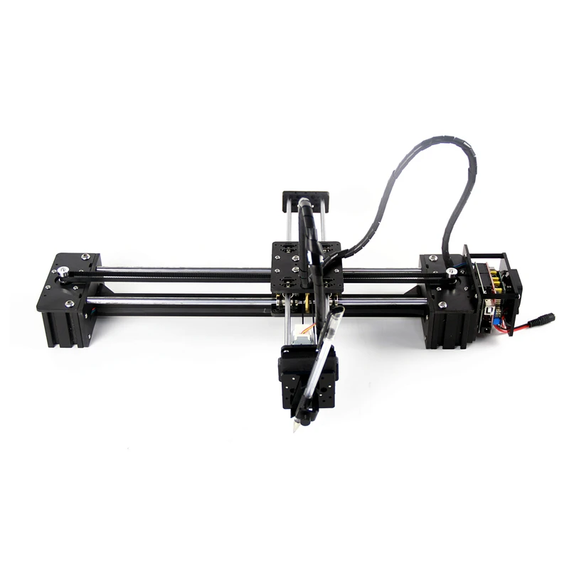 New arrive!!! Slideway moving 3 axis stepper motor control no servo DIY LY drawbot support laser pen drawing robot machine
New arrive!!! Slideway moving 3 axis stepper motor control no servo DIY LY drawbot support laser pen drawing robot machine