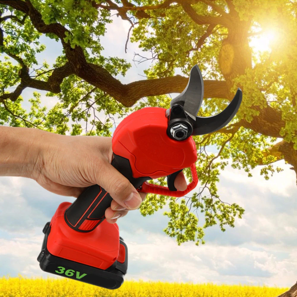 36V Electric Pruner Garden Tool Cordless Electric Pruning Shears Branch Cutter Grafting Tool Garden Electric Branch Scissors
36V Electric Pruner Garden Tool Cordless Electric Pruning Shears Branch Cutter Grafting Tool Garden Electric Branch Scissors
