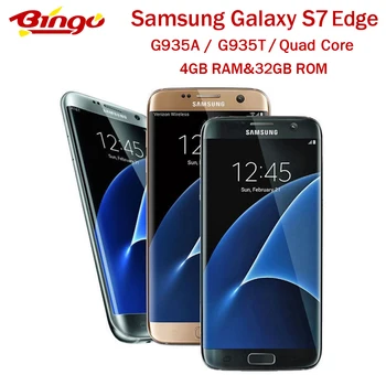 Samsung Galaxy S7 Edge G935A G935T Original Unlocked LTE Android Mobile Phone Quad Core 5.5" 12MP&5MP 4GB RAM 32GB ROM NFC
Samsung Galaxy S7 Edge G935A G935T Original Unlocked LTE Android Mobile Phone Quad Core 5.5" 12MP&5MP 4GB RAM 32GB ROM NFC