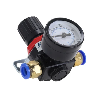 AR2000 G1/4 Pneumatic Mini Air Control Compressor Pressure Relief Regulator Valve with GaugeFitting
AR2000 G1/4 Pneumatic Mini Air Control Compressor Pressure Relief Regulator Valve with GaugeFitting