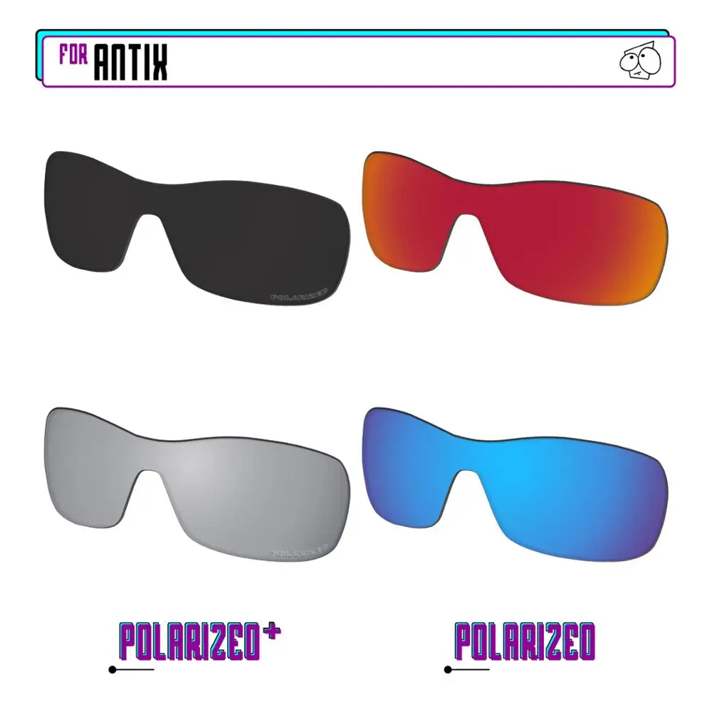 EZReplace Polarized Replacement Lenses for - Oakley Antix Sunglasses - Black Silver P Plus-Red Blue P
EZReplace Polarized Replacement Lenses for - Oakley Antix Sunglasses - Black Silver P Plus-Red Blue P