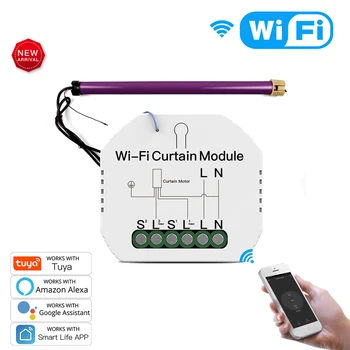 WiFi Mini Smart Curtain Switch Module Roller Blinds Shutter Motor Smart Life Tuya APP Remote Control Work with Alexa Google Home
WiFi Mini Smart Curtain Switch Module Roller Blinds Shutter Motor Smart Life Tuya APP Remote Control Work with Alexa Google Home