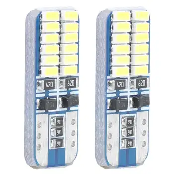 2PCS T10 LED W5W LED canbus car interior light 12V 6000K 194 168 24SMD 3014 LED Instrument Lights bulb Wedge light no error 
2PCS T10 LED W5W LED canbus car interior light 12V 6000K 194 168 24SMD 3014 LED Instrument Lights bulb Wedge light no error