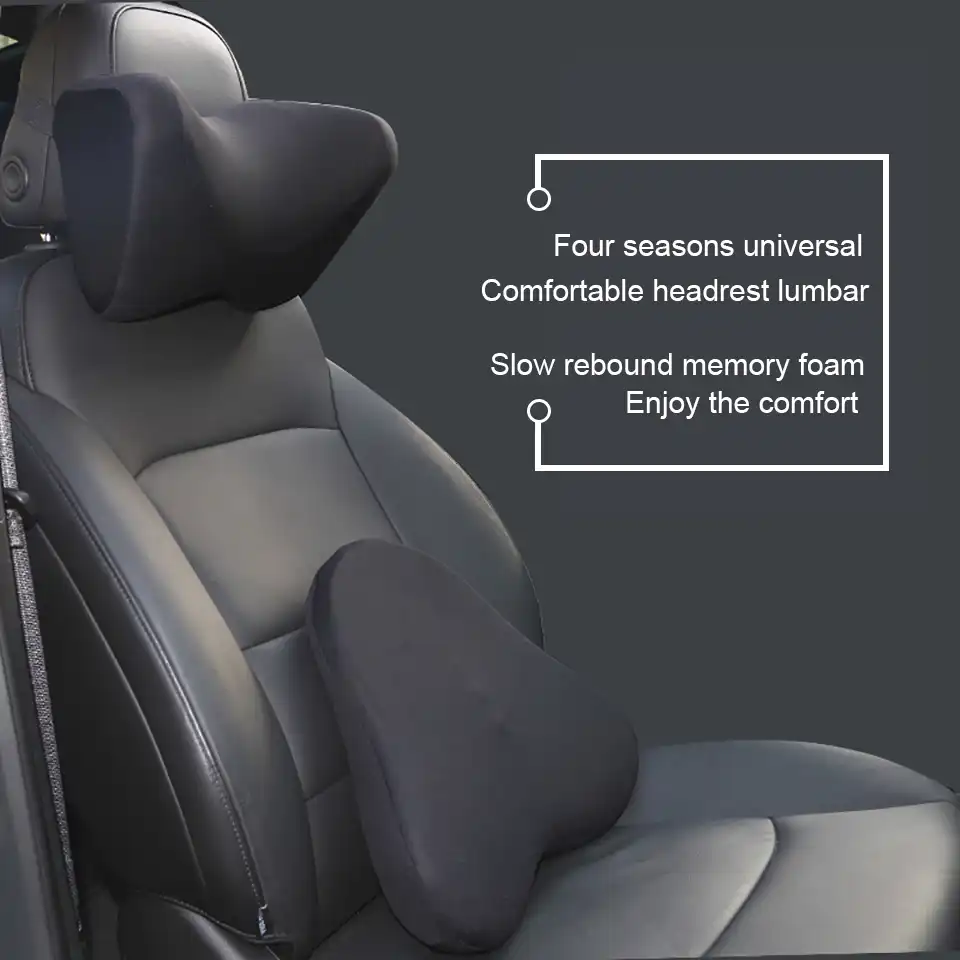 Memory Foam Car Neck Pillow Headrest Cervical Neck Support Cushion