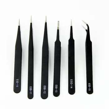 6Pcs Anti-Static Stainless Steel Tweezers Electronic Tweezers Pointed Mouth Repair Manual Diy Gadgets
6Pcs Anti-Static Stainless Steel Tweezers Electronic Tweezers Pointed Mouth Repair Manual Diy Gadgets