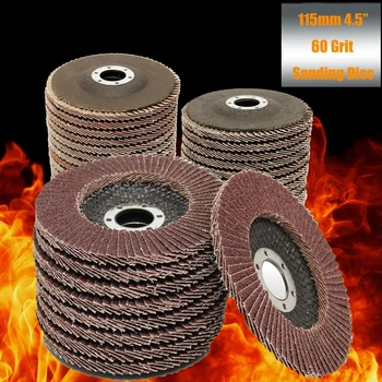 10pcs Professional Flap Discs 115mm 4.5 Sanding Discs 40/60/80/120 Grit Grinding Wheels Blades for Angle Grinder
10pcs Professional Flap Discs 115mm 4.5 Sanding Discs 40/60/80/120 Grit Grinding Wheels Blades for Angle Grinder