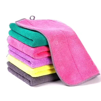 1pc Soft Microfiber Double Side Hand Towel Kitchen Bathroom Dish Cleaning Absorbent Hanging Loop Washcloth Multifountion
1pc Soft Microfiber Double Side Hand Towel Kitchen Bathroom Dish Cleaning Absorbent Hanging Loop Washcloth Multifountion