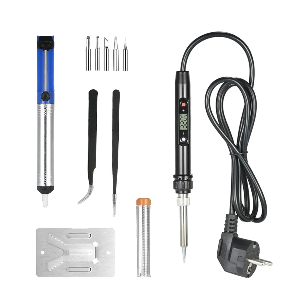 80W Electrical Soldering Iron Rework Welding Gun Temperature Adjustable Electric Soldering Iron Lead-free Mini Soldering Station
80W Electrical Soldering Iron Rework Welding Gun Temperature Adjustable Electric Soldering Iron Lead-free Mini Soldering Station