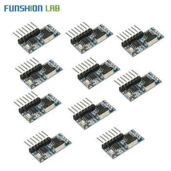 FUNSHION 10 PCS 433Mhz Wireless Remote Control Switch 4CH RF Relay 1527 Encoding Learning Module For Light Receiver Diy Kit
FUNSHION 10 PCS 433Mhz Wireless Remote Control Switch 4CH RF Relay 1527 Encoding Learning Module For Light Receiver Diy Kit