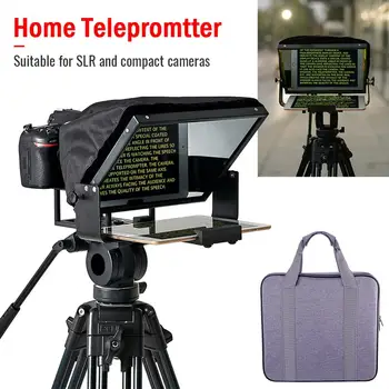 Adjustable Smartphone Teleprompter Mini Portable Inscriber Beam Splitter for home Interview shooting/Mobile Live w/ Carry Case
Adjustable Smartphone Teleprompter Mini Portable Inscriber Beam Splitter for home Interview shooting/Mobile Live w/ Carry Case