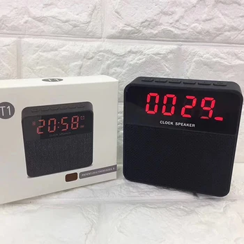 Digital Bluetooth Speaker Alarm FM Radio Subwoofer Clock Display Rechargeable Desk Clock Black Red Blue Modern Design
Digital Bluetooth Speaker Alarm FM Radio Subwoofer Clock Display Rechargeable Desk Clock Black Red Blue Modern Design