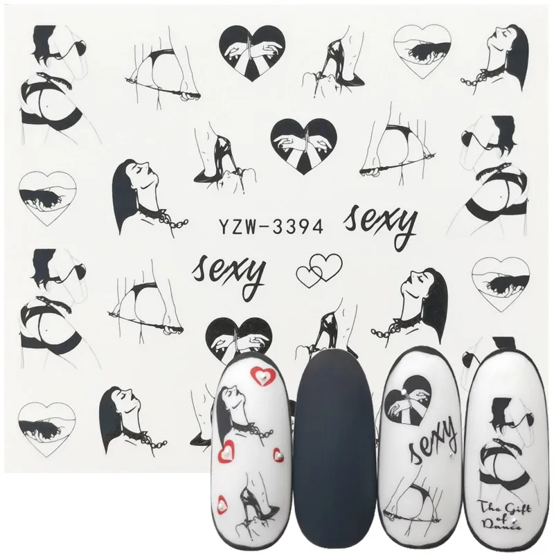 1 Sheet Fashion Sexy Girl Nail Art Charm DIY Watermark Decals Nail Art Sticker NEW Polish Foil Slider Decoration Accessories
1 Sheet Fashion Sexy Girl Nail Art Charm DIY Watermark Decals Nail Art Sticker NEW Polish Foil Slider Decoration Accessories