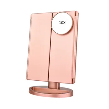 22 Light Touch Screen LED Makeup Mirror Table Desktop Vanity 1X/2X/3X/10X Magnifying Mirrors 3 Folding Adjustable Mirror
22 Light Touch Screen LED Makeup Mirror Table Desktop Vanity 1X/2X/3X/10X Magnifying Mirrors 3 Folding Adjustable Mirror