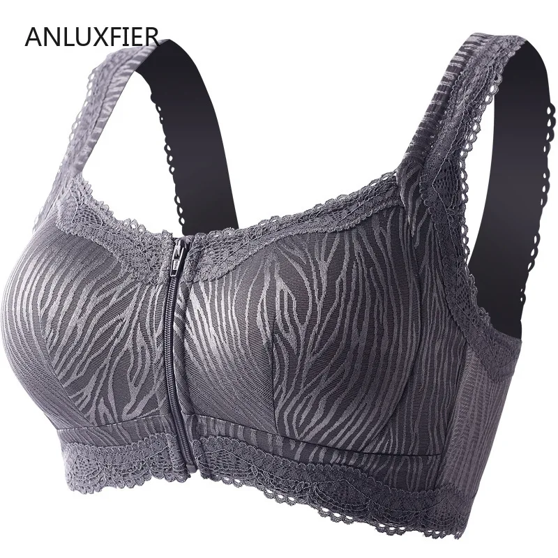 

H9721 Artificial Prosthesis Bra After Breast Cancer Surgery No Steel Ring Lingerie Front Zipper Light Soft Breathable Underwear