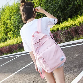 New ins super fire Women Canvas backpack Simple canvas Candy Color Waterproof Large capacity Teenagers Girls Laptop student bag
New ins super fire Women Canvas backpack Simple canvas Candy Color Waterproof Large capacity Teenagers Girls Laptop student bag