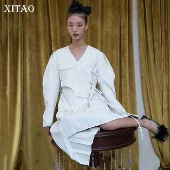 XITAO Patchwork Irregular Draped Solid Dress Women 2020 Autumn Casual Fashion New Style Temperament Full Sleeve Dress WJ1044
XITAO Patchwork Irregular Draped Solid Dress Women 2020 Autumn Casual Fashion New Style Temperament Full Sleeve Dress WJ1044