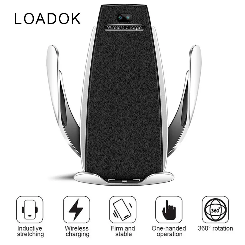Wireless Phone Charger S5 Automatic Clamping Fast Charging Phone Holder Mount in Car for iPhone xr Huawei Samsung Smart Phone
Wireless Phone Charger S5 Automatic Clamping Fast Charging Phone Holder Mount in Car for iPhone xr Huawei Samsung Smart Phone