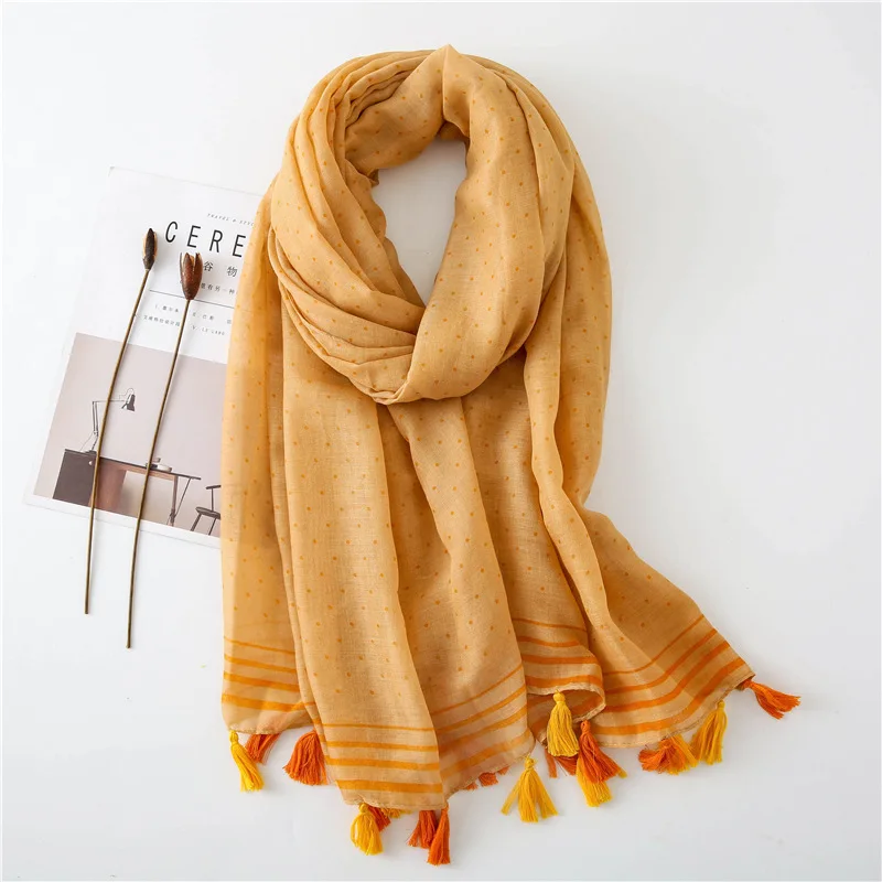 Waliicorners Women Cotton Scarf Flower Beach Hijab Shawls and Wraps Female Foulard Echarpe 23 Hdfa3da9371244859b13a43a4ef5f85c9b