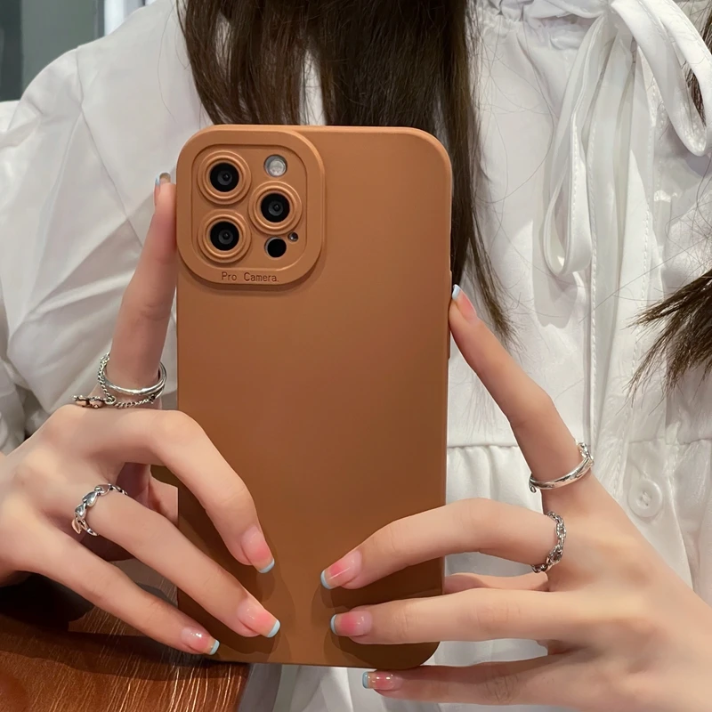 Luxury Soft Matte Phone Case For iphone