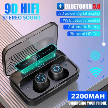 TWS Bluetooth Earphones Fashion Breathing Light 9D HiFI Stereo Wireless Headphone Display Sport Earbuds For iphone Xiaomi Huawei 
TWS Bluetooth Earphones Fashion Breathing Light 9D HiFI Stereo Wireless Headphone Display Sport Earbuds For iphone Xiaomi Huawei