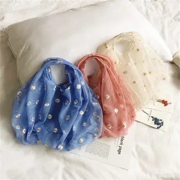 Daisy Fresh Shopping Bags Tote Reusable Polyester Portable Shoulder Handbag Folding Pouch Embroidery Foldable Eco Bag
Daisy Fresh Shopping Bags Tote Reusable Polyester Portable Shoulder Handbag Folding Pouch Embroidery Foldable Eco Bag