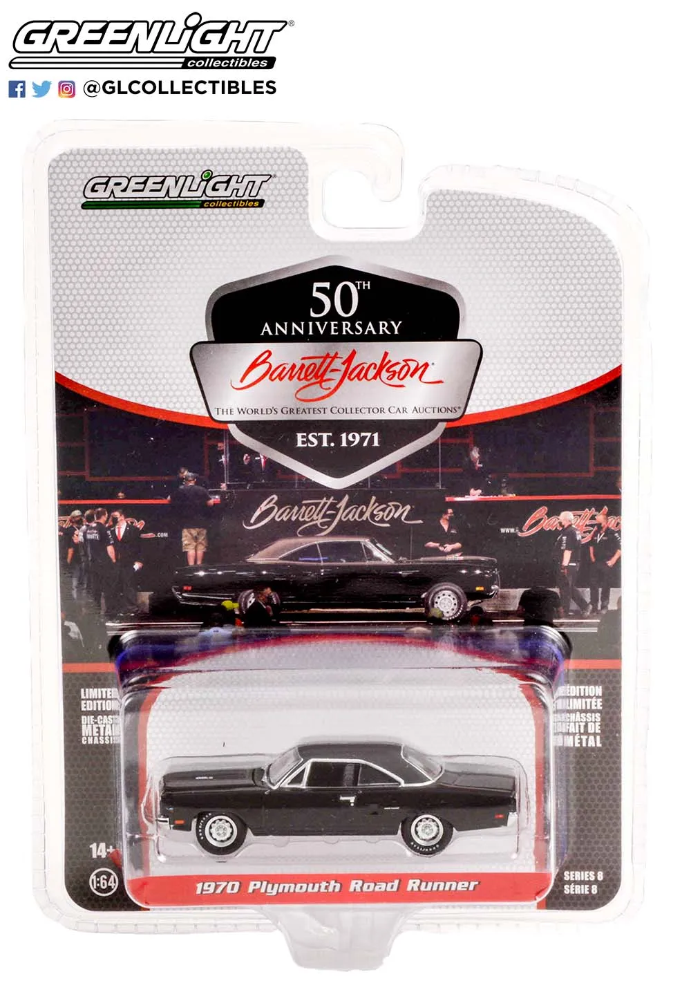 GREENLIGHT 1:64 1970 Plymouth HEMI CUDA зеленые машины, коллекция специального выпуска литых моделей автомобилей
GREENLIGHT 1:64 1970 Plymouth HEMI CUDA зеленые машины, коллекция специального выпуска литых моделей автомобилей
