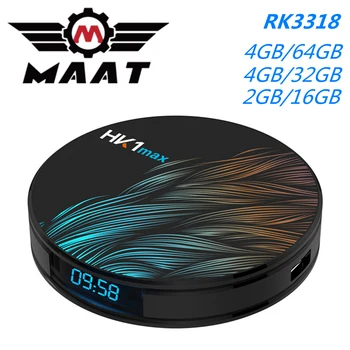 MAAT HK1 MAX Android 9.0 Smart TV Box 4K Set Top Box MediaPlayer Rockchip RK3318 Quad Core 4G Ram 64G 2.4G/5G Wifi HK1MAX TV Box
MAAT HK1 MAX Android 9.0 Smart TV Box 4K Set Top Box MediaPlayer Rockchip RK3318 Quad Core 4G Ram 64G 2.4G/5G Wifi HK1MAX TV Box