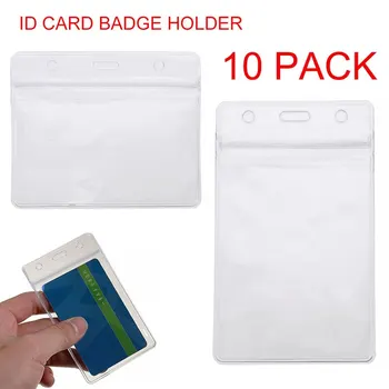 10pcs ID Card Holder Transparent PVC Work Permit Badge Holder Bank Credit Card Protection Case Waterproof For School Supplies
10pcs ID Card Holder Transparent PVC Work Permit Badge Holder Bank Credit Card Protection Case Waterproof For School Supplies