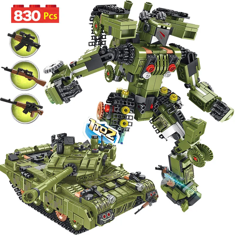 830pcs Military Tank Building Blocks Deformation Robots Compatible WW2 TYPE 99 Main Battle Tank Bricks 1706977
830pcs Military Tank Building Blocks Deformation Robots Compatible WW2 TYPE 99 Main Battle Tank Bricks 1706977